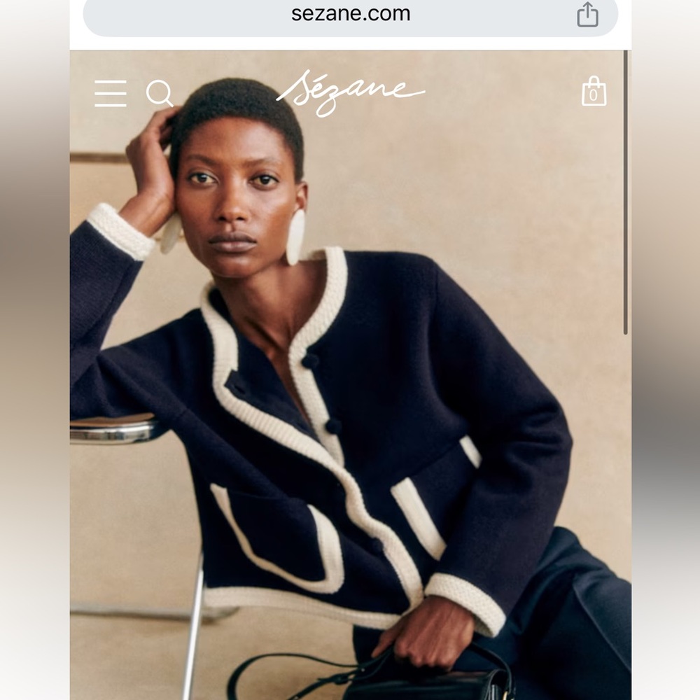 NWOT Sezane Auguste Cardigan Size S